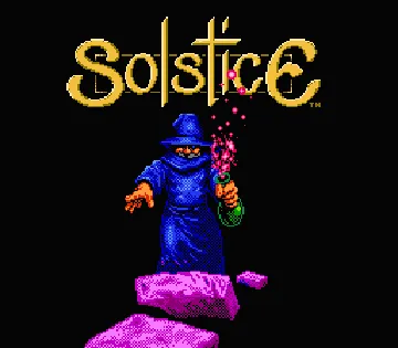 Solstice - The Quest for the Staff of Demnos (Europe) screen shot title